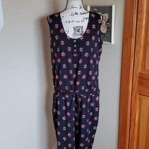 NY&C Eva Mendes Tribal Print Jumpsuit Black Size XL